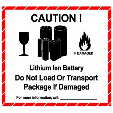 Veszélyes áru szállítás - Lítium akkumulátor árukezelési címke